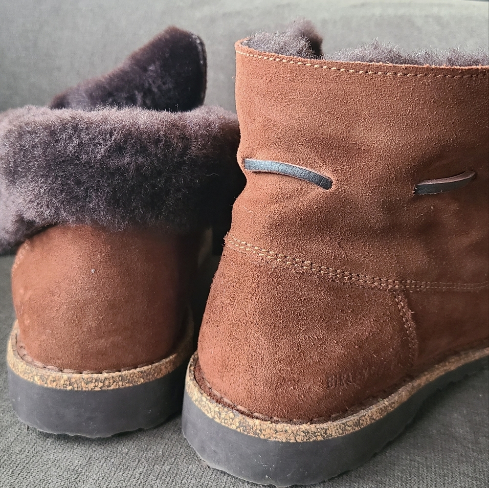 Birkenstock Brown Lace Up Boots - Picture 3 of 5